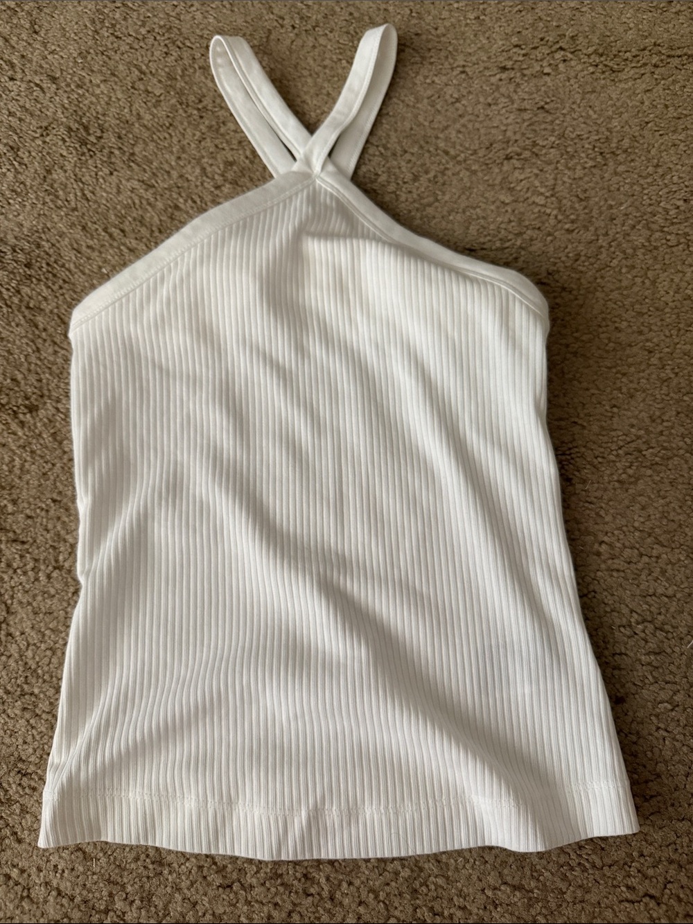White halter top